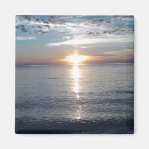 Íman Imagem do pôr do sol no ímã de geladeira