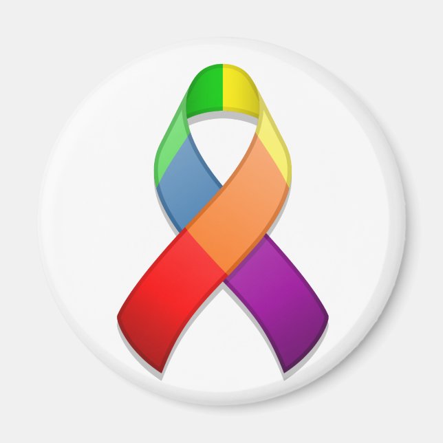 Íman Imagem do Rainbow Awarness Ribbon II (Frente)