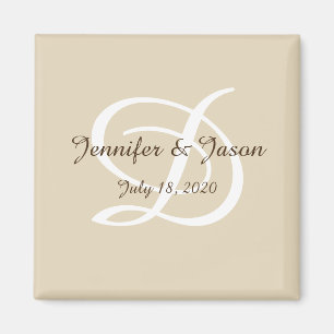 Íman Imagem do refrigerador de casamento personalizada