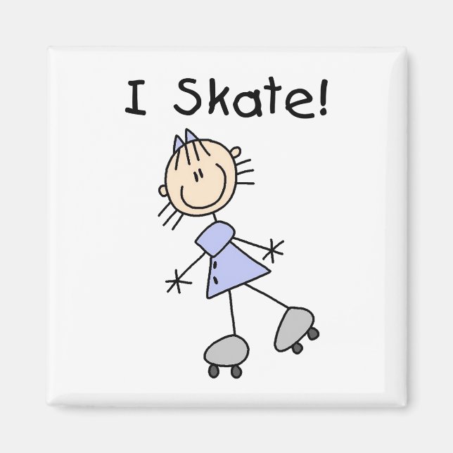Íman Imagem do Skate Stick Figures (Frente)