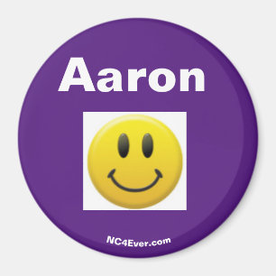 Íman Imagem do Sorriso Roxo Aaron