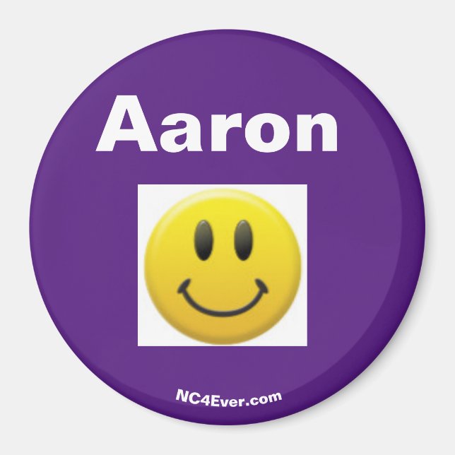 Íman Imagem do Sorriso Roxo Aaron (Frente)