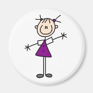 Íman Imagem do Stick Figure Girl