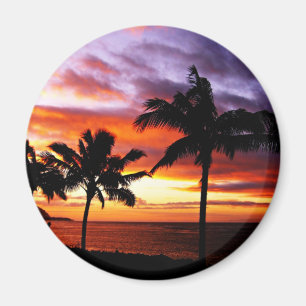 Íman Imagem do Sunset Havaiano