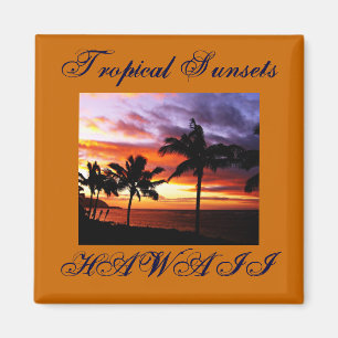 Íman Imagem do Sunset Havaiano
