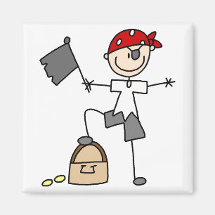 Íman Imagem do tesouro de pirata na figura do Stick