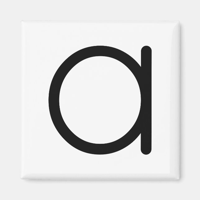 Íman Imagem do título "a" (Frente)