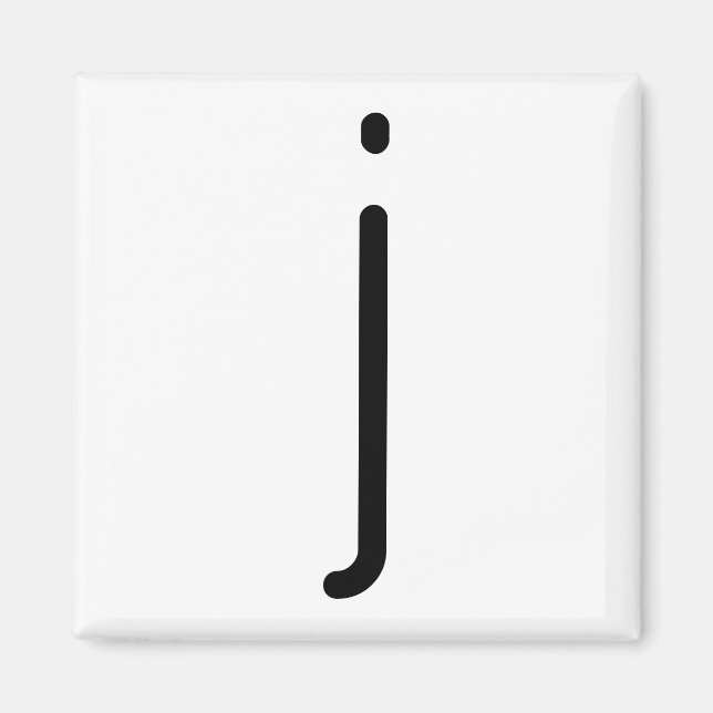 Íman Imagem do Título da Letra "j" (Frente)