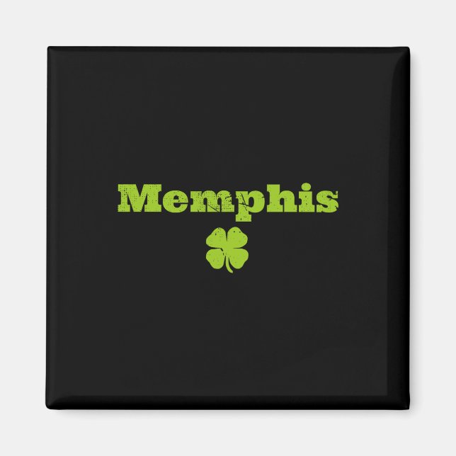 Íman Imagem do Trevo do Orgulho Irlandês de Memphis Tn  (Frente)