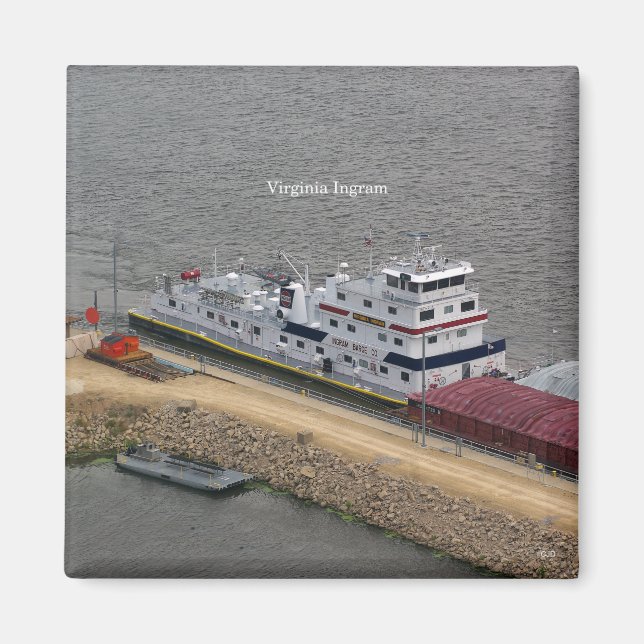 Íman Imagem do Virginia Ingram (Frente)