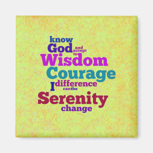 Íman Imagem do worm Serenity Prayer