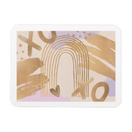 Íman Imagem Dourada do Arco-Íris XOXO