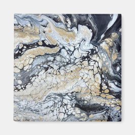 Íman Imagem Dourada e branca a negrito