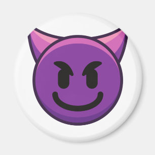 Íman Imagem Emoji do Diabo Roxo