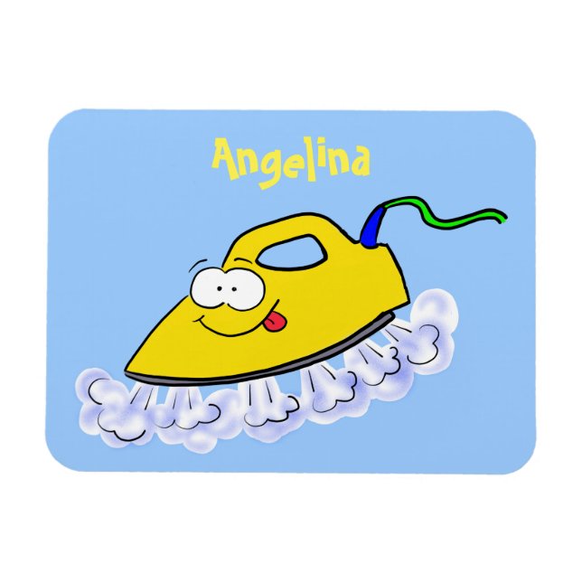 Íman Imagem engraçada da lavanderia de ferro (Horizontal)