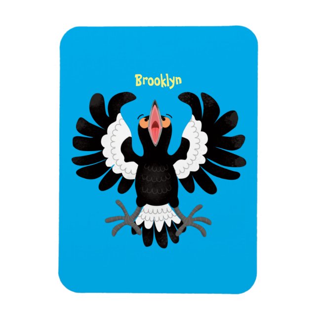 Íman Imagem engraçada de desenho animado australiano (Vertical)