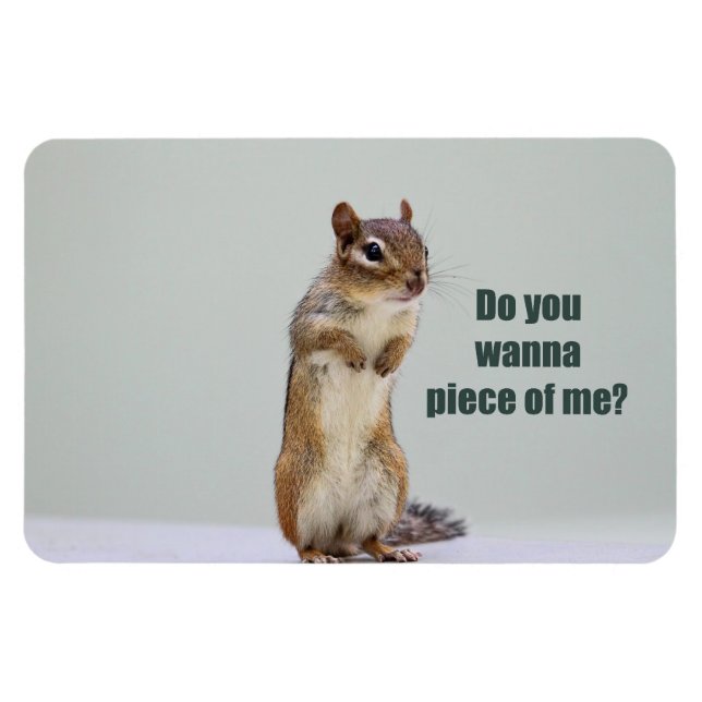 Íman Imagem engraçada do Chipmunk (Horizontal)