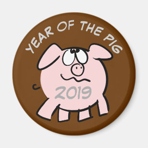 Íman Imagem engraçada do desenho animado Ano de 2019