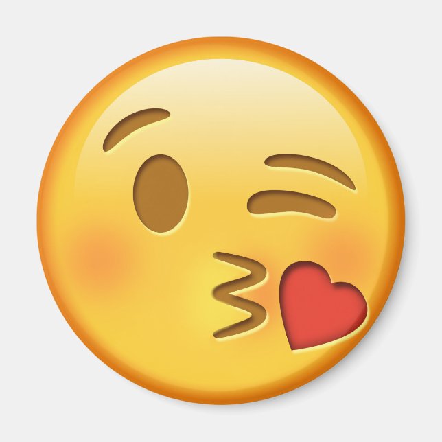 Íman Imagem engraçada e redonda (Frente)