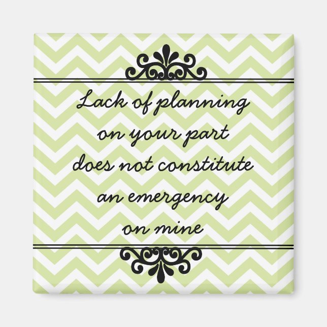 Íman Imagem: falta de planejamento da sua parte... (Frente)