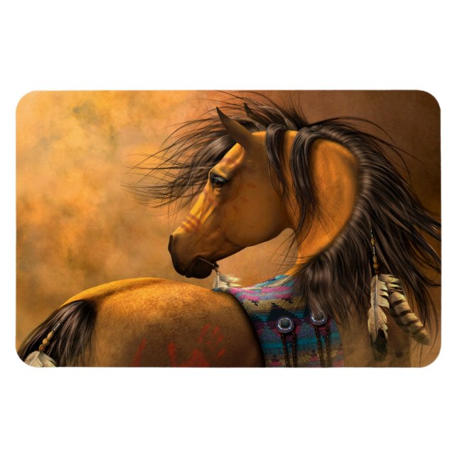 Íman Imagem Flexi Premium Dourada de Kiowa (Horizontal)