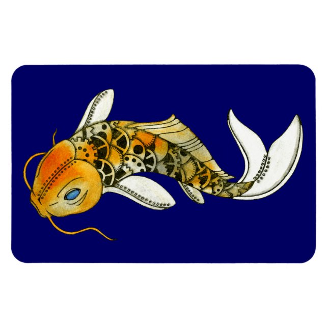 Íman Imagem Flexi Premium Steampunk Koi (Horizontal)