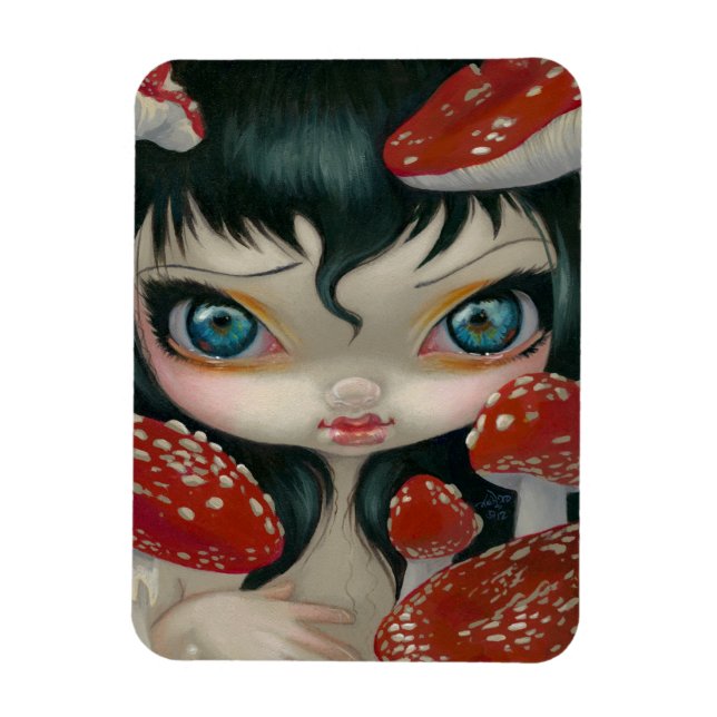 Íman Imagem flexível "Beleza venenosa VI: Voar agárico" (Vertical)