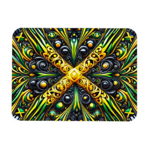 Íman Imagem flexível com cores jamaicanas