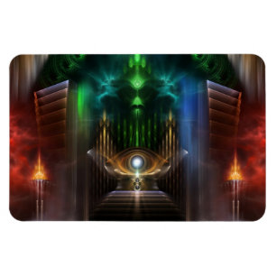 Íman Imagem Flexível de Arte Fractal Oz