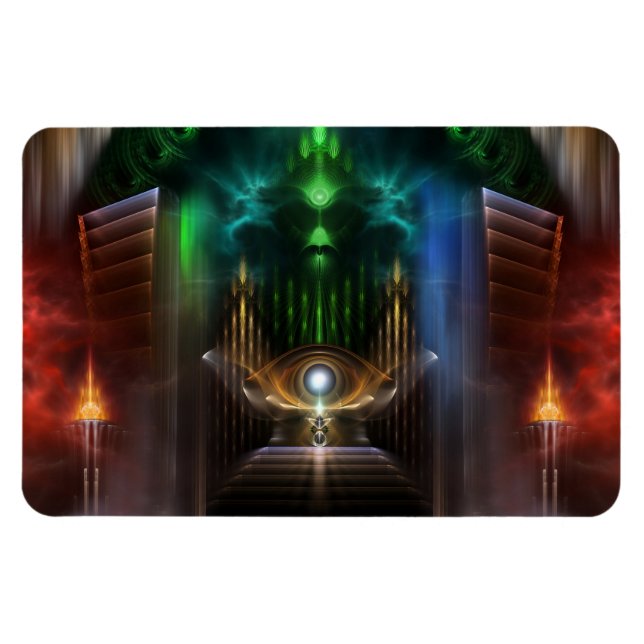 Íman Imagem Flexível de Arte Fractal Oz (Horizontal)