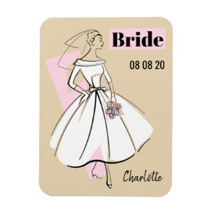 Íman Imagem flexível de Fashion Bride Neutral Bride