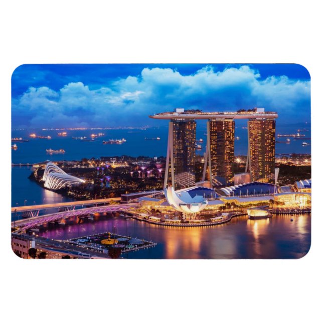 Íman Imagem flexível de Singapura (Horizontal)