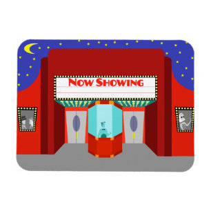 Íman Imagem Flexível do Cinema Retroativo