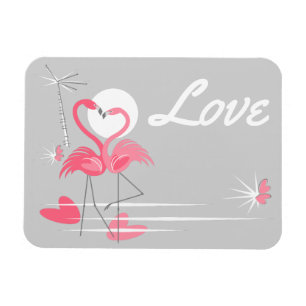Íman Imagem flexível do Flamingo Love Side Love