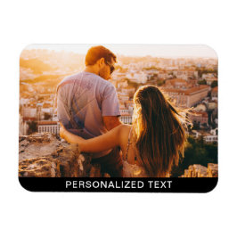 Íman Imagem flexível do seu texto e foto