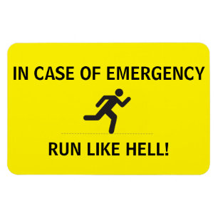 Íman Imagem flexível - EXECUTE COMO INFERNO!