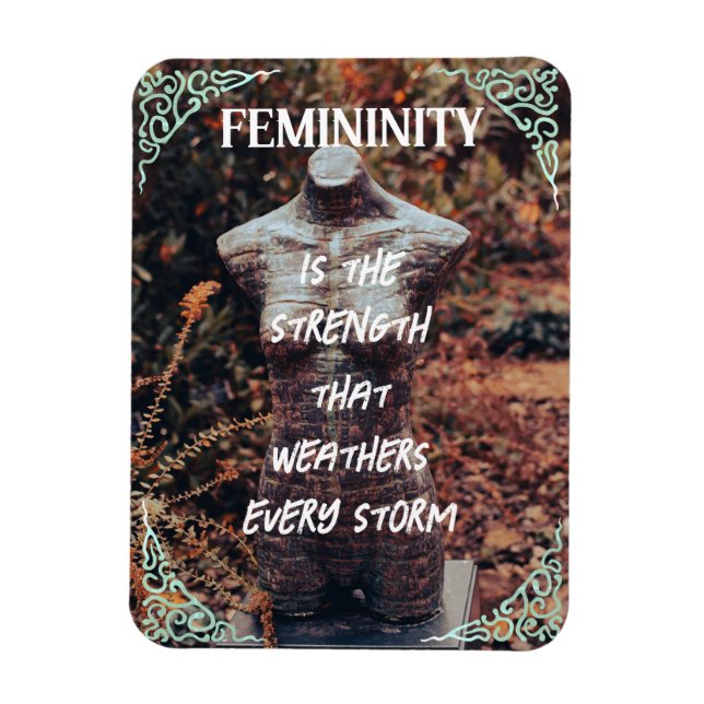 Íman Imagem flexível feminina com floresta (Vertical)