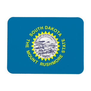 Íman Imagem flexível patriótica com bandeira de Dakota