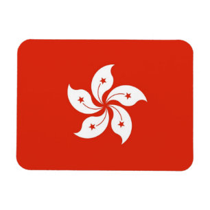 Íman Imagem flexível patriótica com bandeira de Hong 