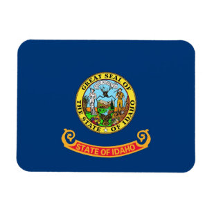 Íman Imagem flexível patriótica com bandeira de Idaho