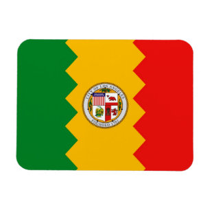 Íman Imagem flexível patriótica com bandeira de Los Ang