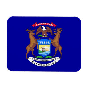 Íman Imagem flexível patriótica com bandeira de Michi