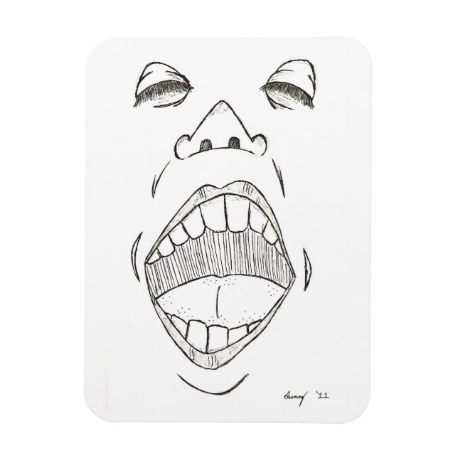 Íman Imagem flexível "Shout" (Vertical)