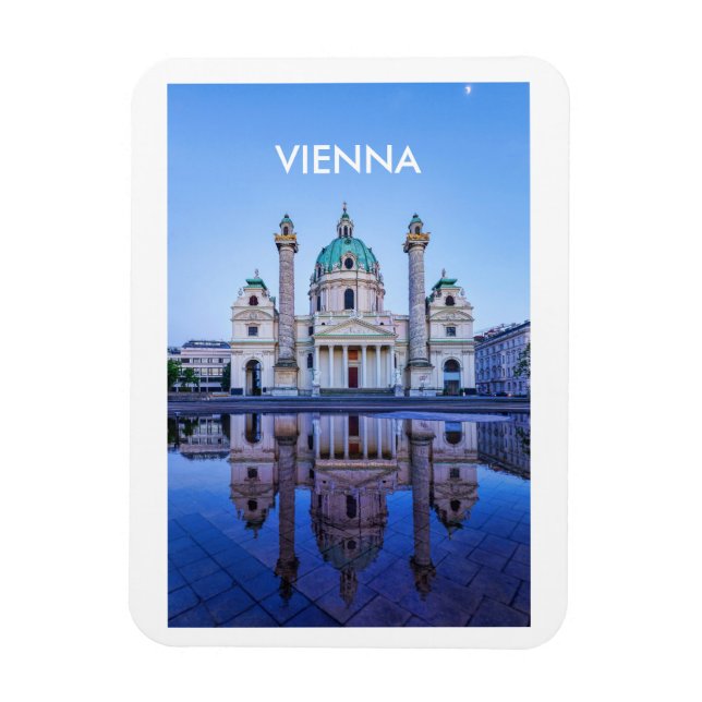 Íman Imagem fotográfica com Viena (Vertical)