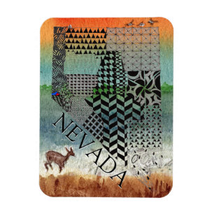 Íman Imagem Fotográfica do Deserto de Nevada