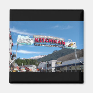Íman Imagem fotográfica do Ketchikan Alaska souvenir