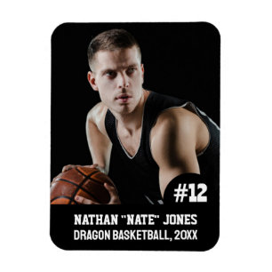 Íman Imagem Fotográfica do Sports Team Player (3" x4" i