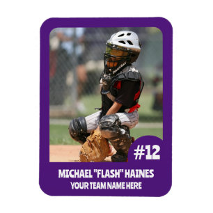 Íman Imagem Fotográfica do Sports Team Player (3" x4" i