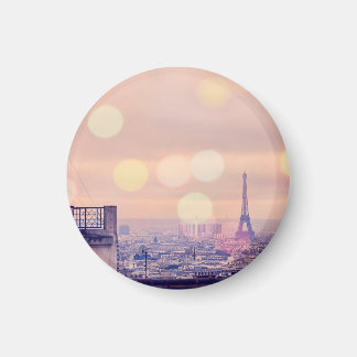 Íman Imagem Fotográfica Eiffel Tower Bokeh Montmartre