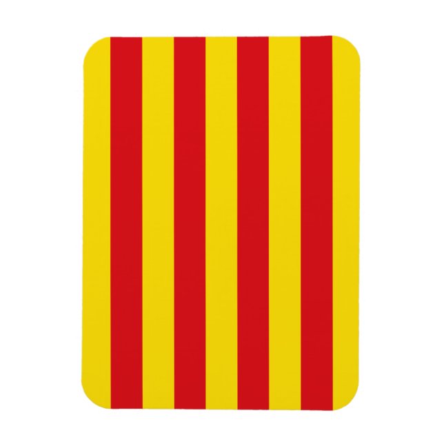 Íman Imagem fotográfica flexível com bandeira da Catalu (Vertical)